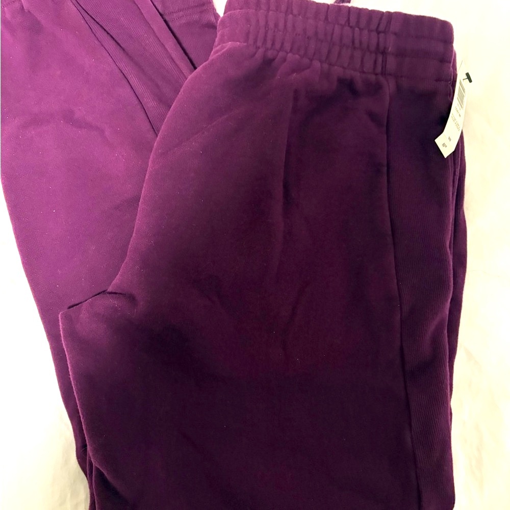 NWT - TNA Violet Cozy Fleece boyfriend sweatpants